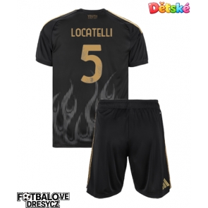 Juventus Manuel Locatelli #5 Dětské Alternativní dres komplet 2026-27 Krátký Rukáv (+ trenýrky)